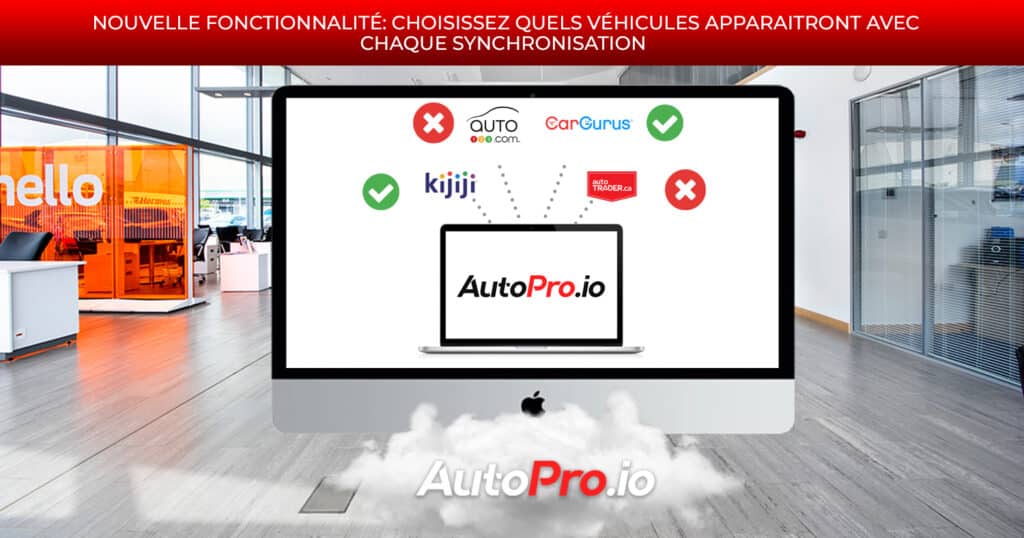 Nouvelle Fonctionnalité: Choisissez quels véhicules apparaitront avec chaque synchronisation