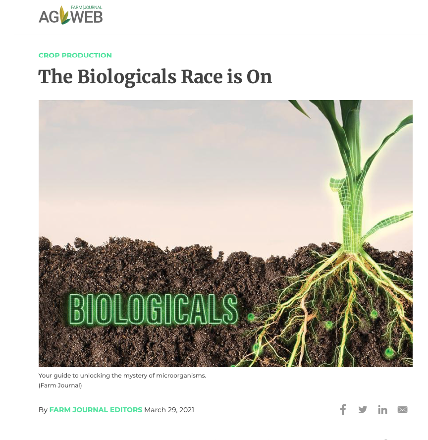 AGWeb Biologicals Race