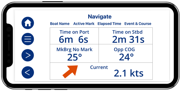Pathfinder Sailing - navigate screen