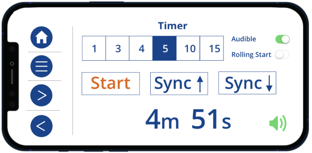 timer screen iphone