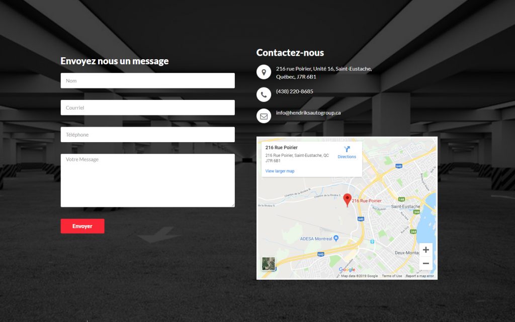 hendriks auto group saint eustache website contact us by progressive web solutions