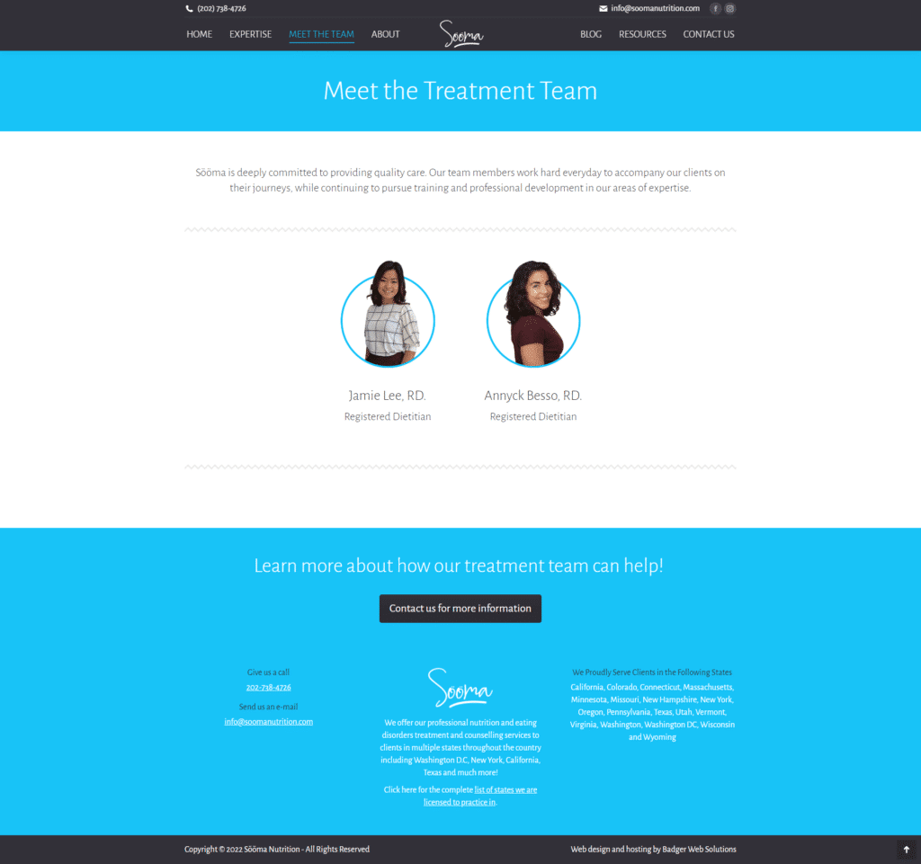 sooma nutrition LLC wordpress website progressive web solutions montreal 2