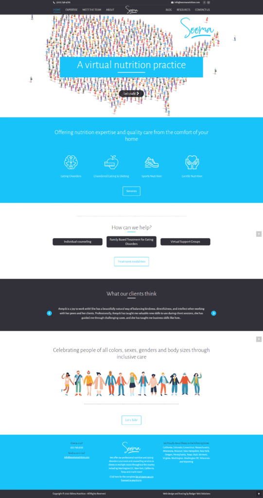sooma nutrition LLC wordpress website progressive web solutions montreal 4